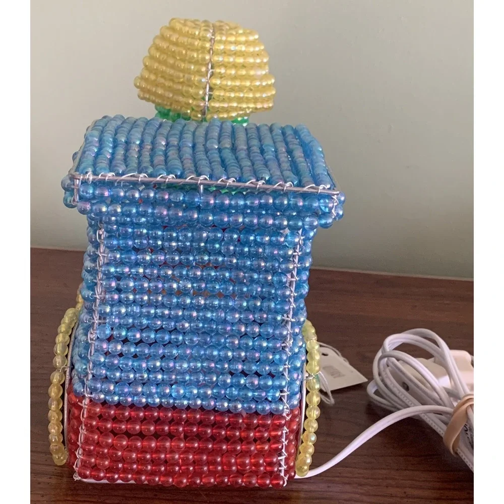Rare Train Lamp, Beaded Train Choo-Choo By‎ Beadworx